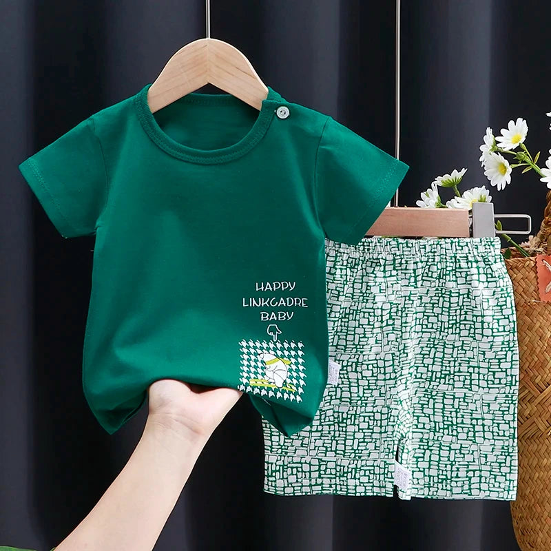 Kids' Cotton T-Shirt Short Set