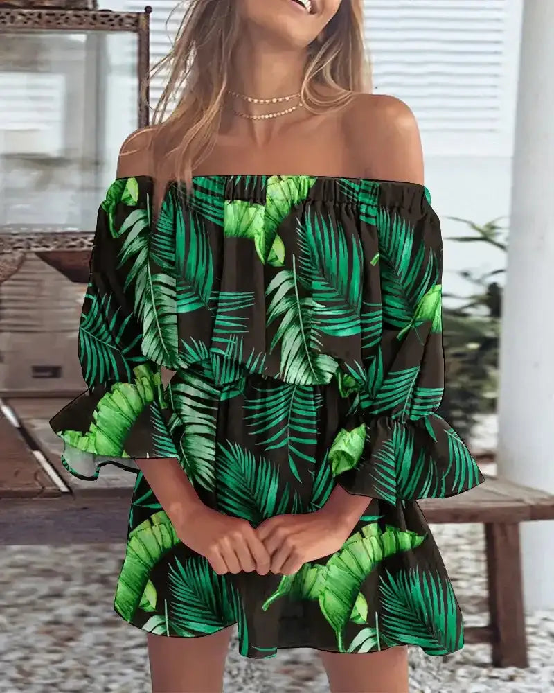Women's Off Shoulder Slash Neck Blouse Tops