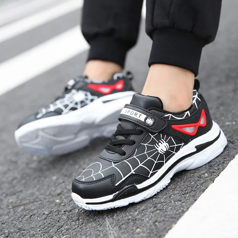 Kids PU Leather Fashion Casual Sports Sneakers