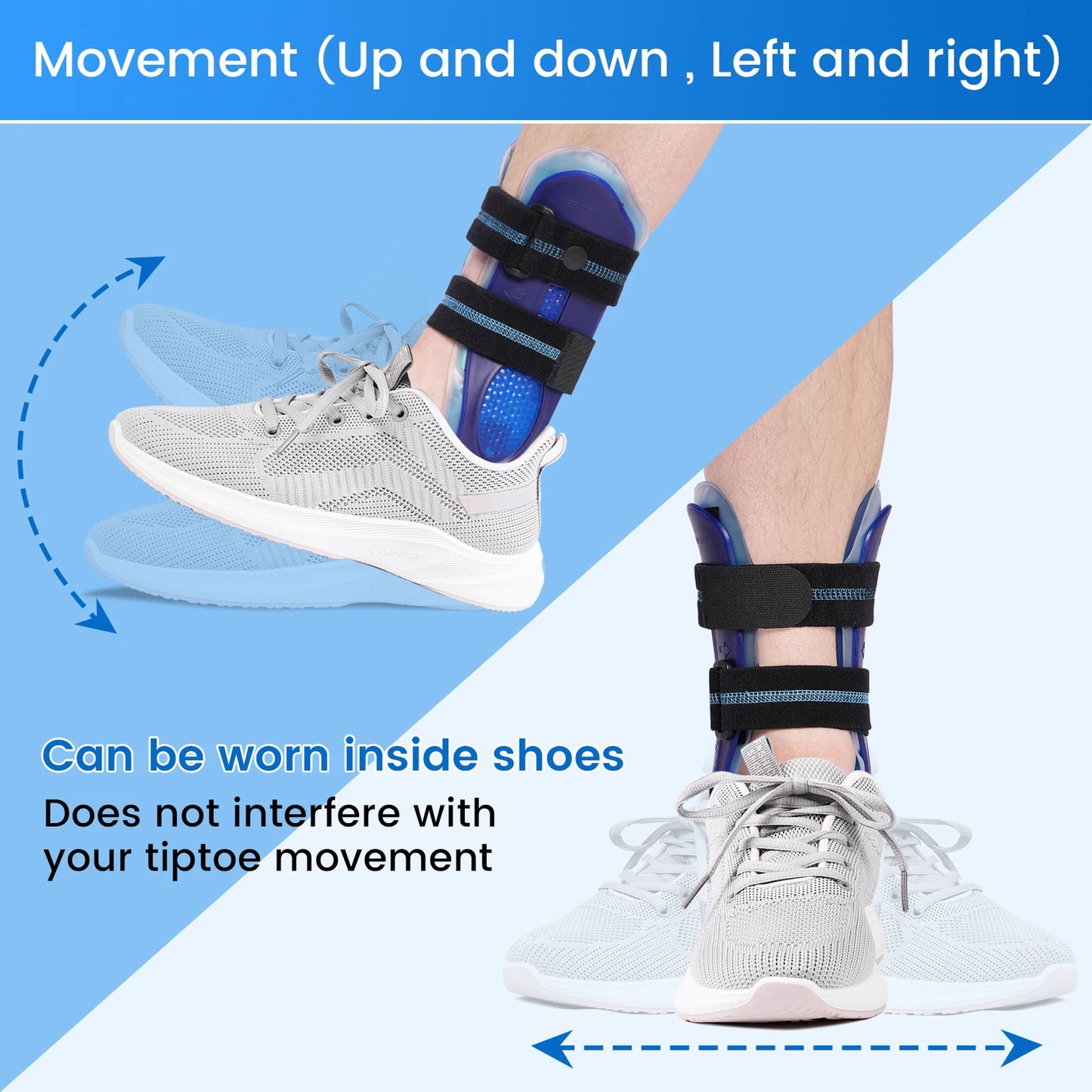 Ankle Splint Brace Foot Support Fracture Sprain Adjustable