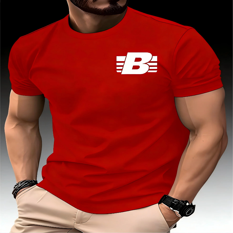 Men's Round Neck Quick Dry Short Sleeve Breathable T-shirt