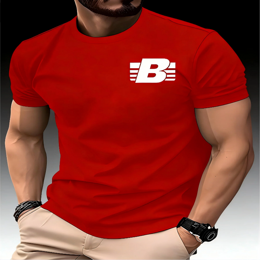 Men's Round Neck Quick Dry Short Sleeve Breathable T-shirt