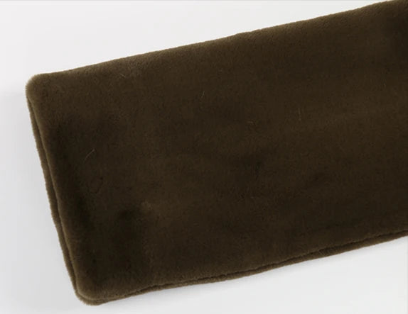 Women's Luxury Elegant Long Faux Sheared Mink Fur Coat