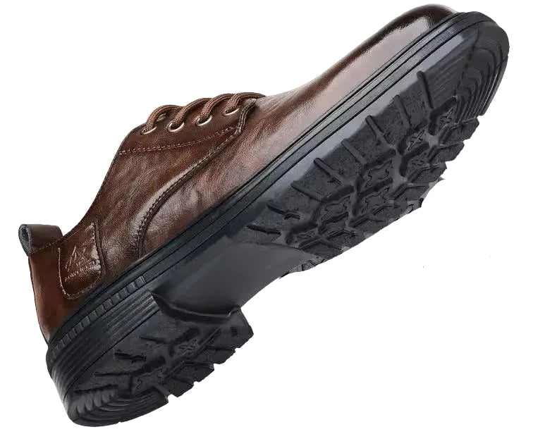 Men's Low Cut Genuine Leather British Retro Style Boots Shoes