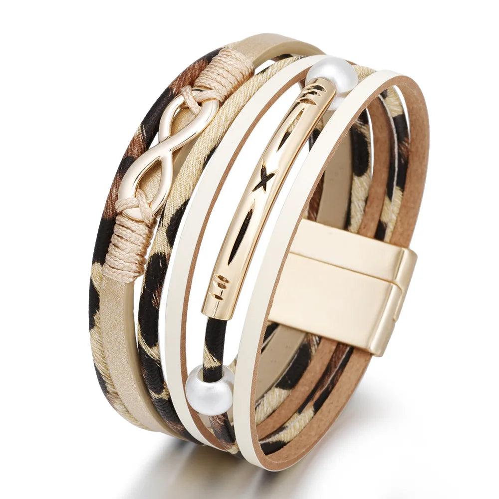 Women's Multi-Layer Pu Leather Bracelet