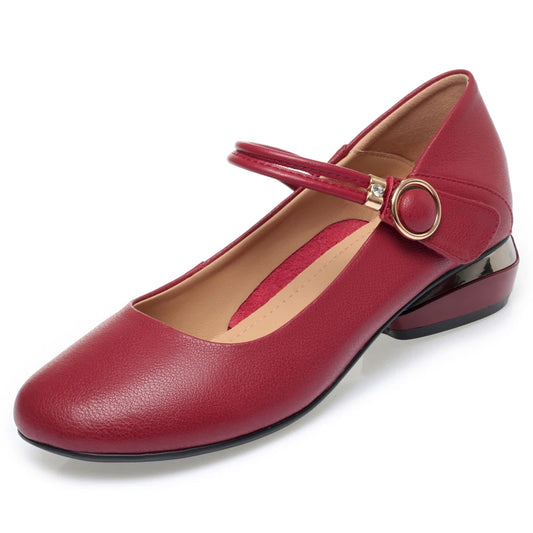 Women's Genuine Leather Mary Jane Shoes