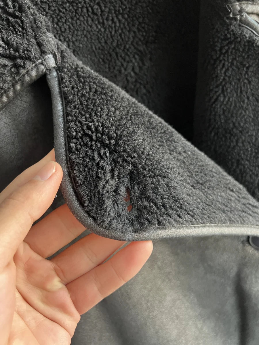 Women's Double Sided Collar Oversized Long Sleeve Jacket