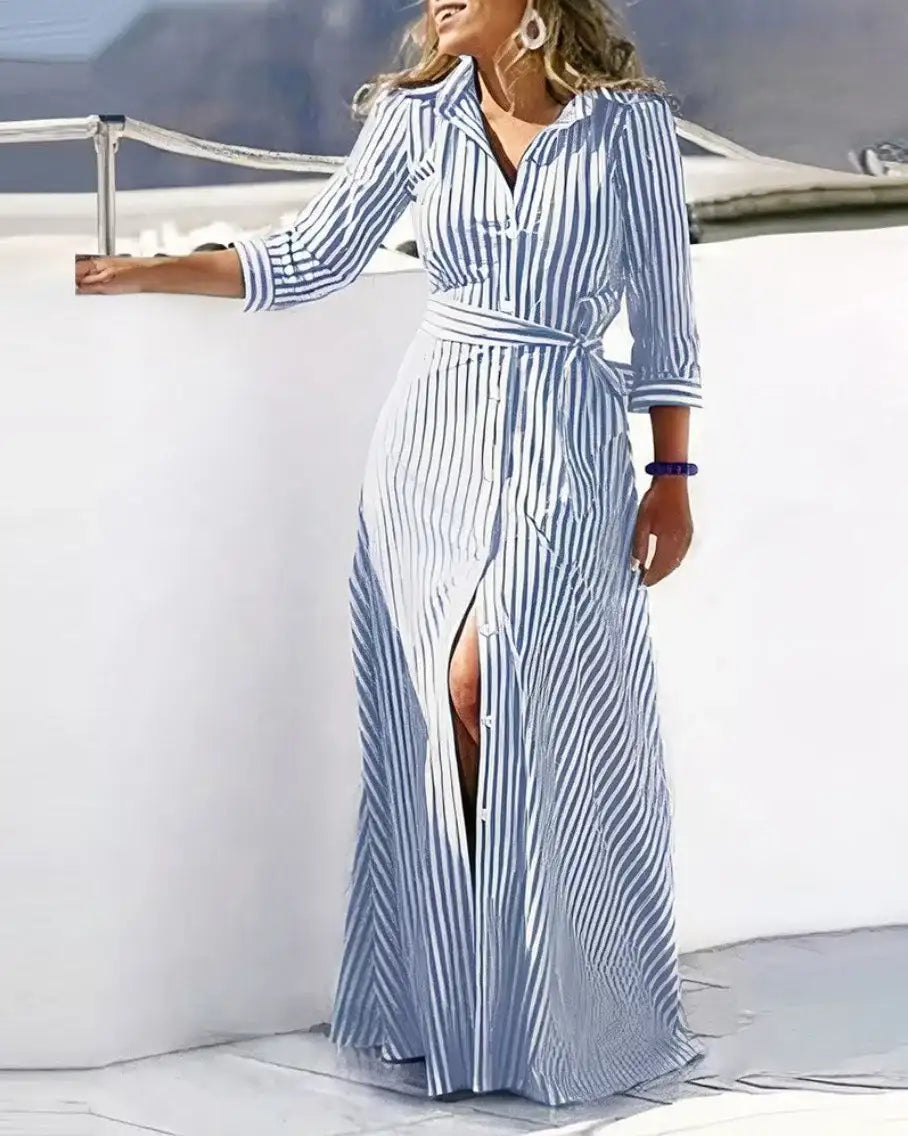 Women V-Neck Fashion Elegant Beach Dress