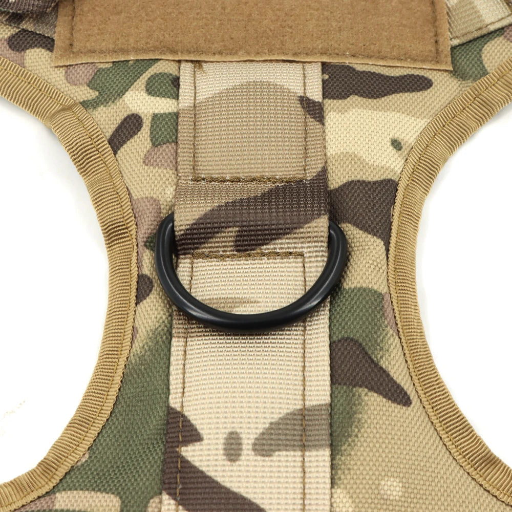 Tactical Dog Harness Leash Set For Large Dogs