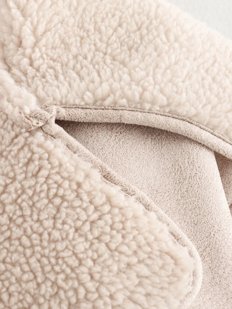 Women's Double Sided Collar Oversized Long Sleeve Jacket