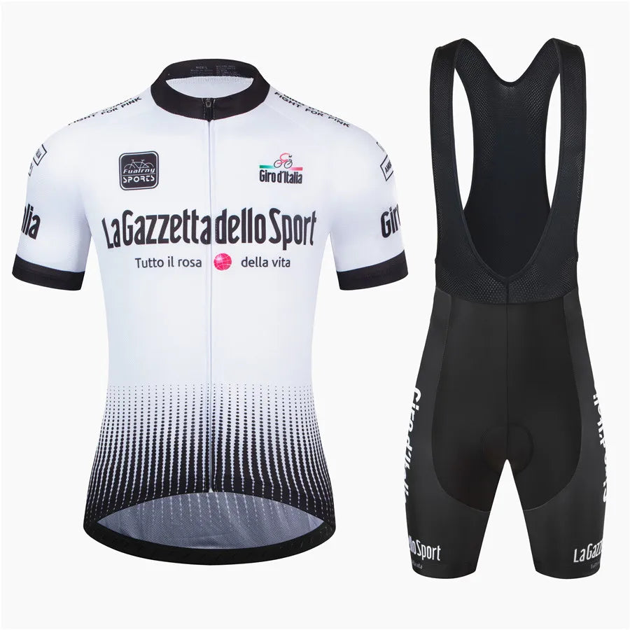 Men's 2Pcs Jersey Short Sleeve Cycling Wear Set
