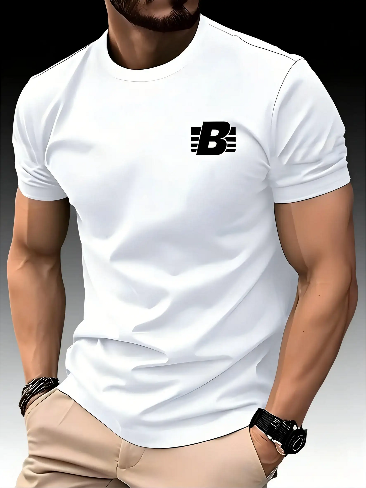 Men's Round Neck Quick Dry Short Sleeve Breathable T-shirt