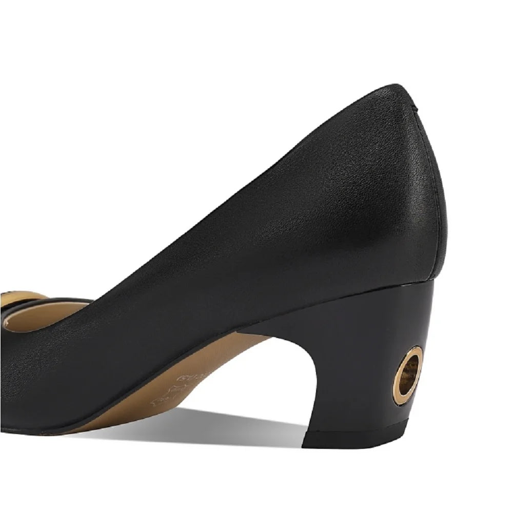 Women's Handmade Genuine Leather Mid Shallow Shoes