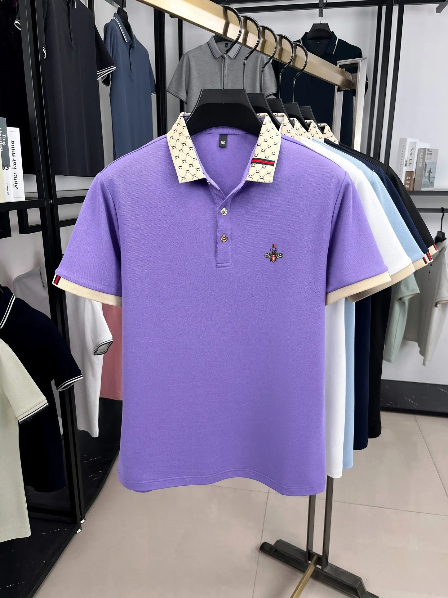 Men's Short Sleeve Fashion Trend Polo Shirt