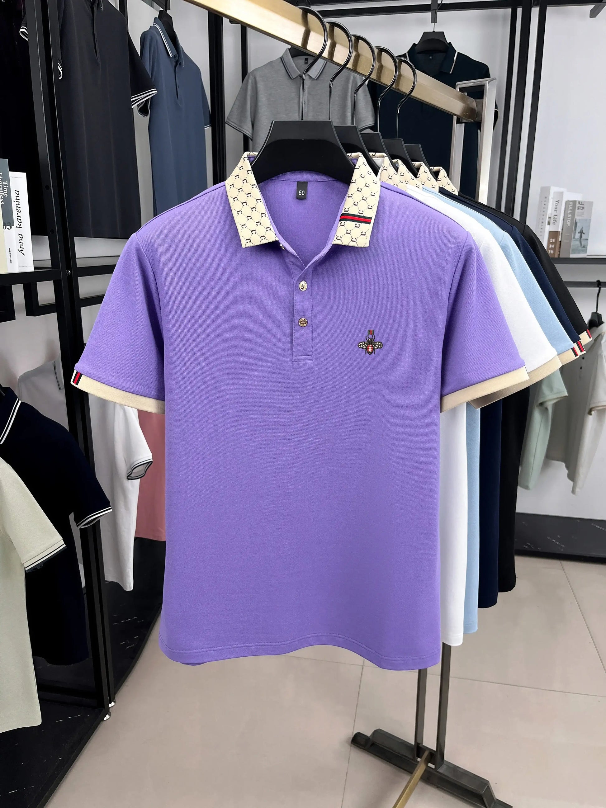 Men's Short Sleeve Fashion Trend Polo Shirt