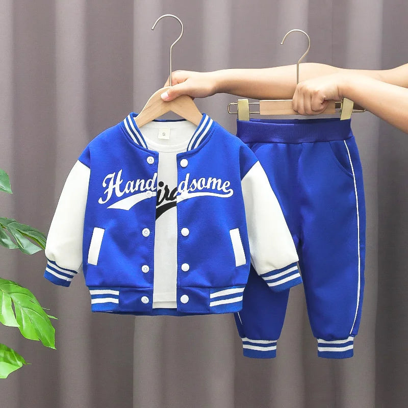 Kids Coat Pants Sports Outfit Set