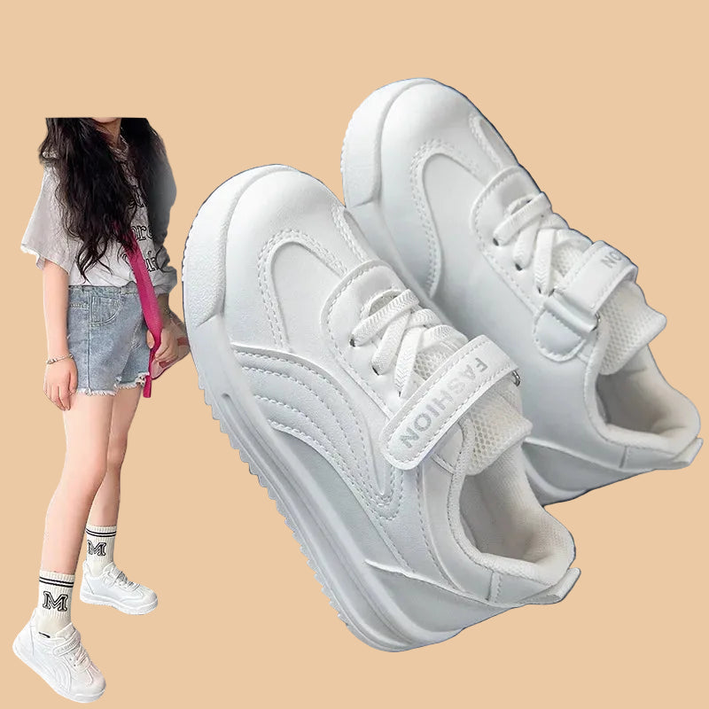 Children's Leather Soft Sole Sneakers