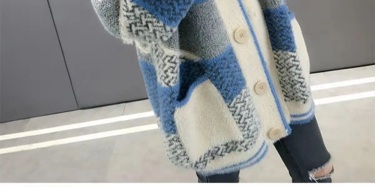 Women's Thick Loose Knitted Sweater Cardigan