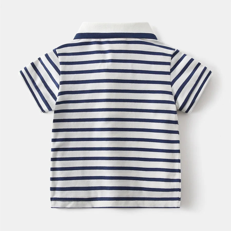 Kids Comfortable Cotton Short Sleeve Polo Shirt