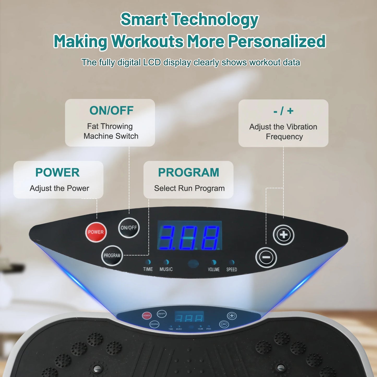 Vibration Plate Exercise Machine Fat Burning Fitness Fat Workout