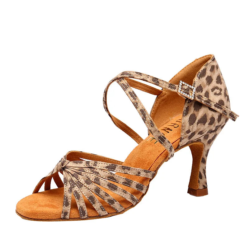 Women's Genuine Leather Flexible Sole Ballroom Shoes