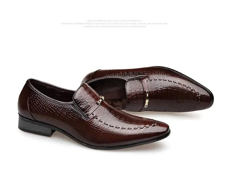 Men's PU Leather Pattern Business Shoes