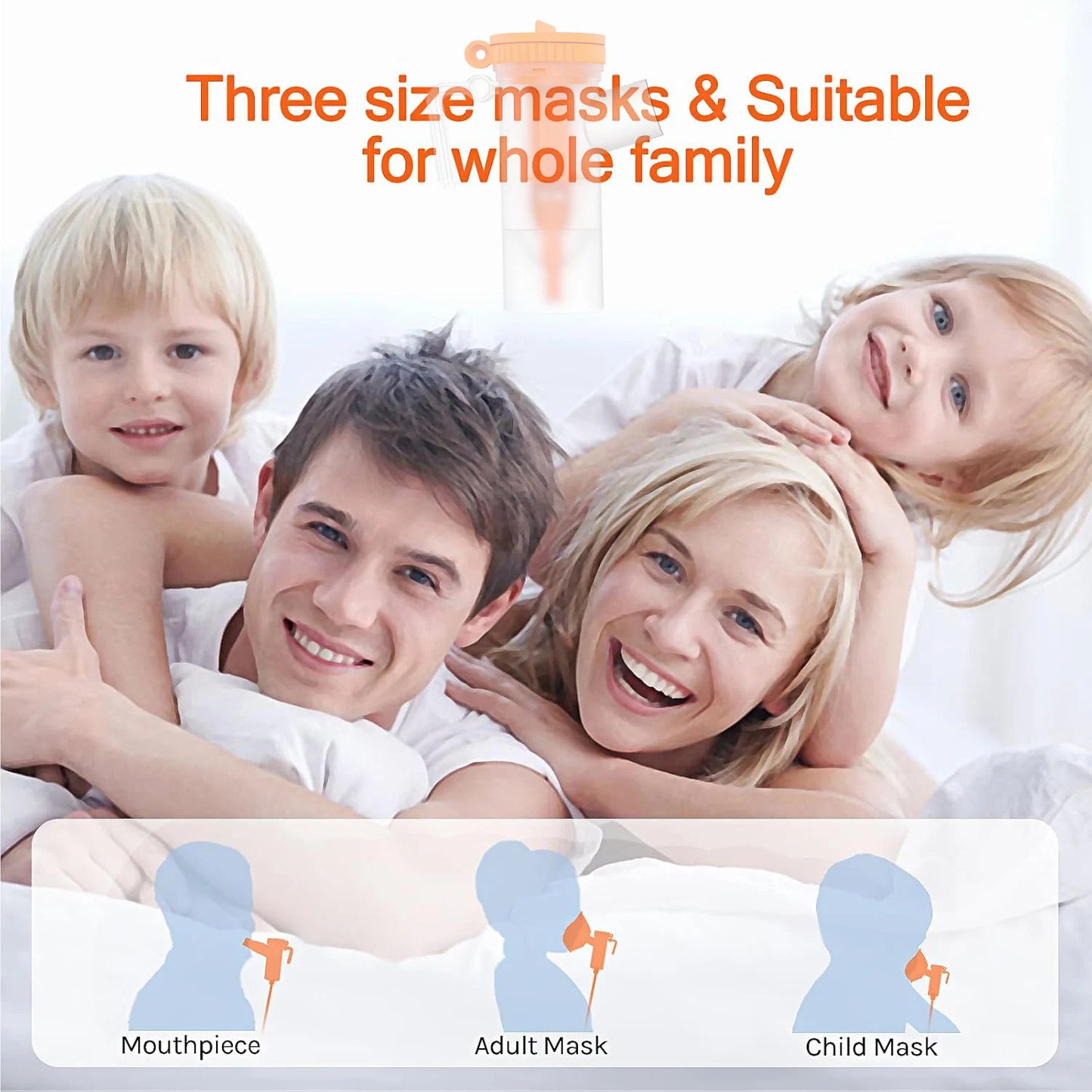Handheld Portable Mesh Silent Inhaler Nebulizer