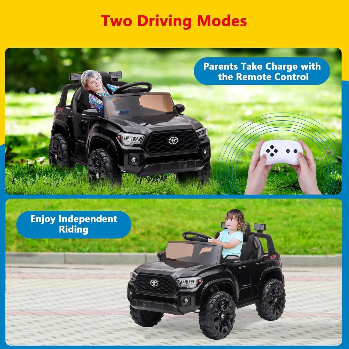 Kids Ride On Electric Truck Remote Control Toy