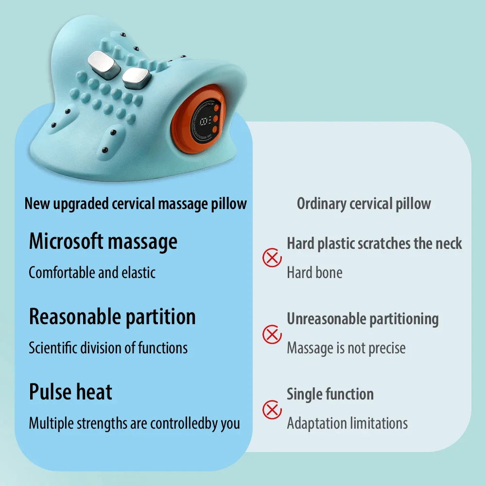 Electric Neck Cervical Traction Massager Vibration Relax Tool
