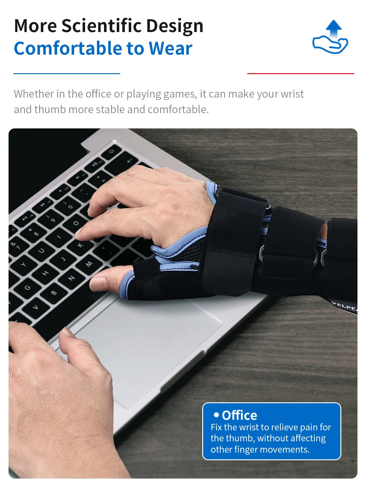 Wrist Brace Thumb Support Breathable Sprain Hand Fixation