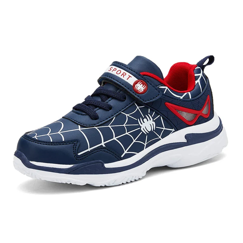 Kids Leather Running Walking Sneakers