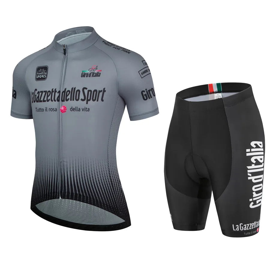 Men's 2Pcs Jersey Short Sleeve Cycling Wear Set