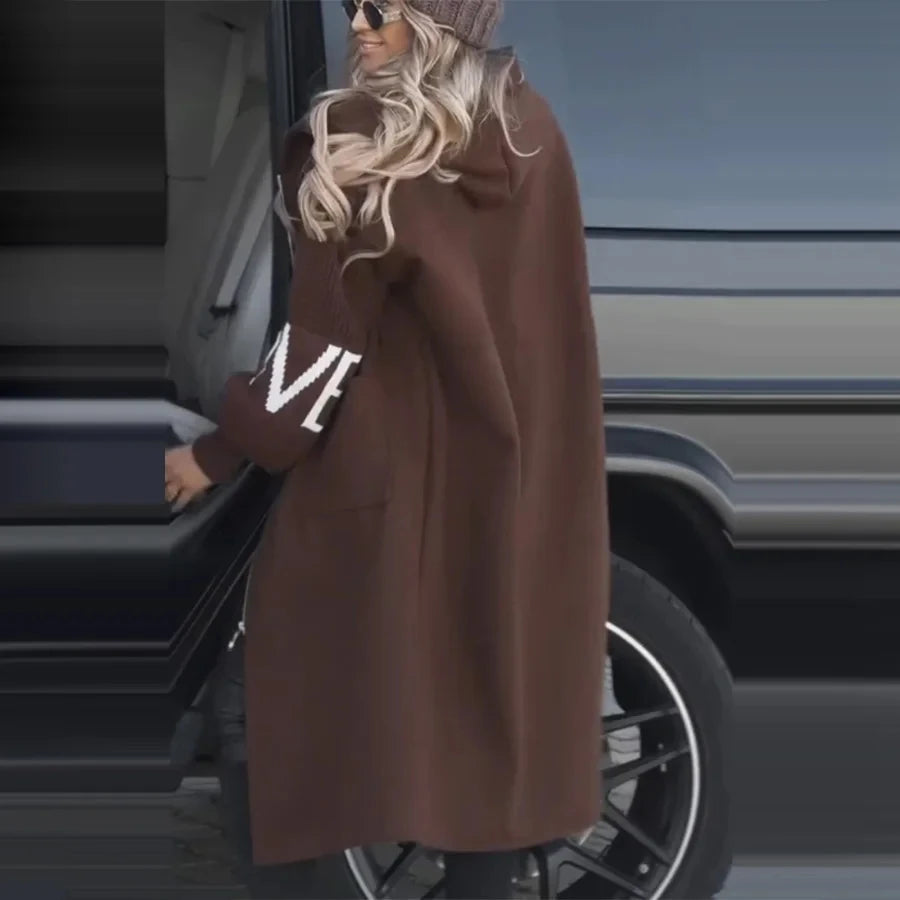 Women's Long Hoodie Thick Warm Coat