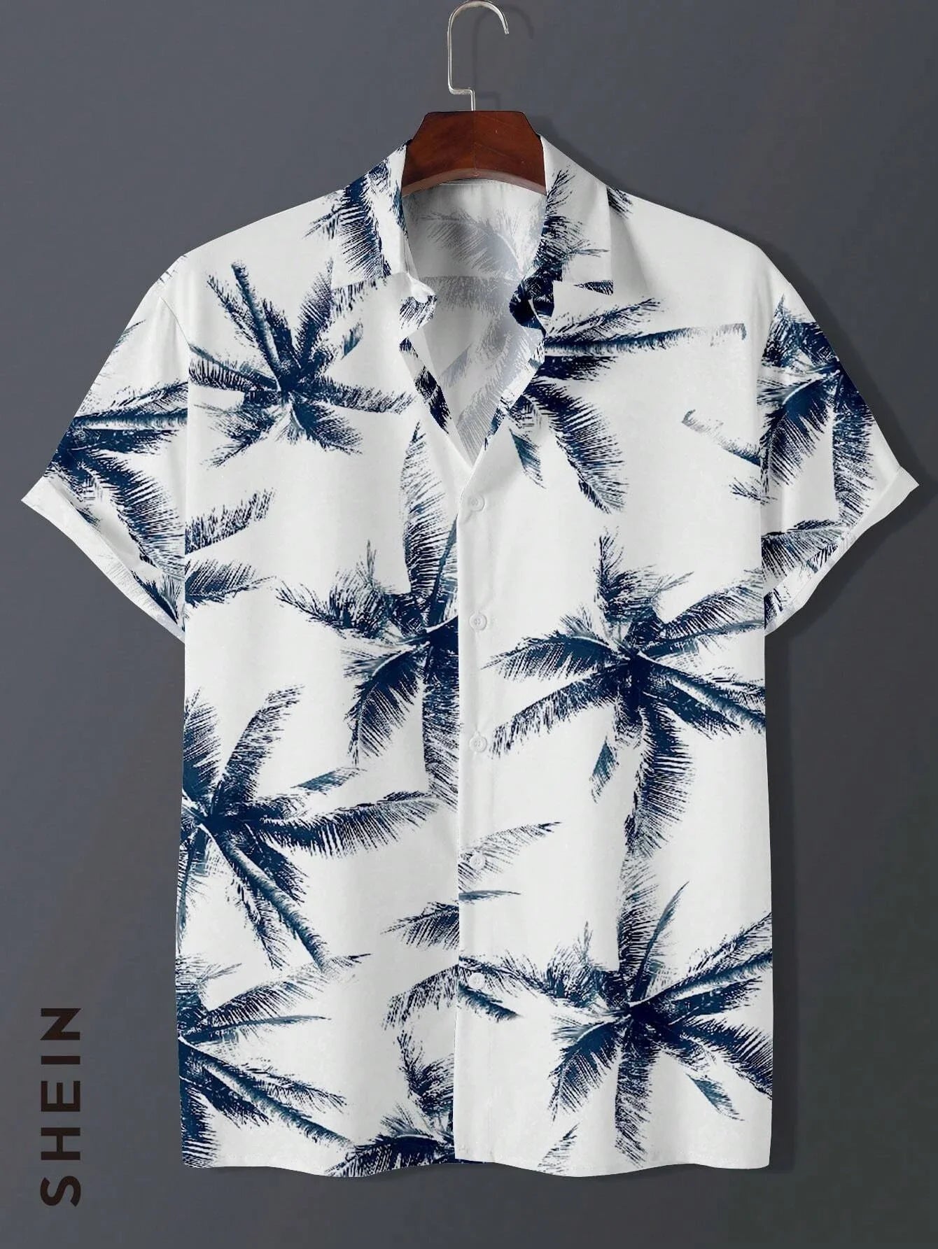 Men's Hawaiian Print Thin Beach Slim Vintage Shirt