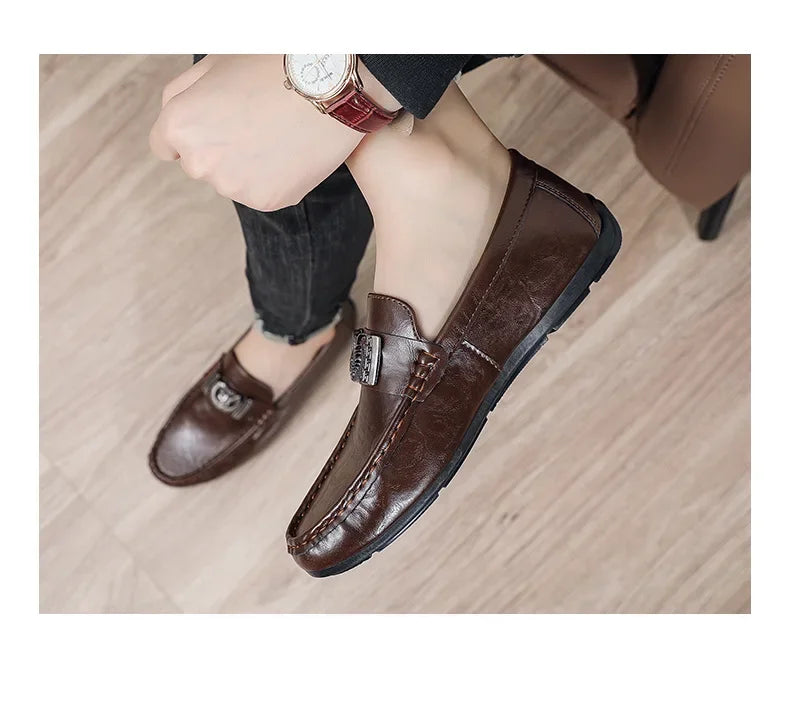 Men's Artificial Leather Upper EVA Insole Comfortable Loafers Shoes
