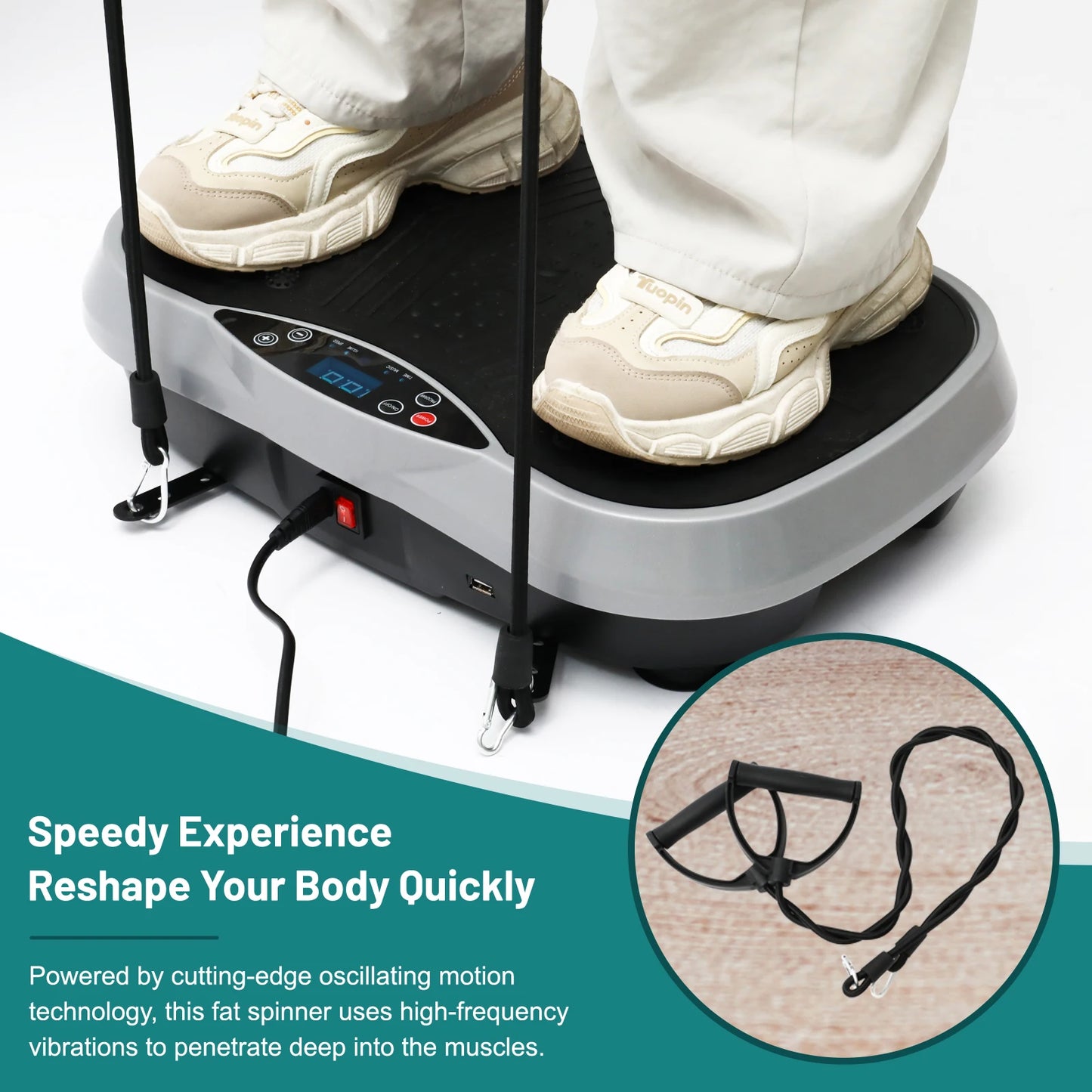 Vibration Plate Exercise Machine Fat Burning Fitness Fat Workout
