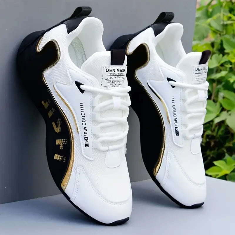 Men's Lightweight Breathable Lace Up Comfortable Sneakers