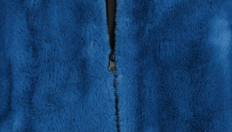 Women's Fluffy Faux Fur Hood Drawstring Waist Zip Up Coat