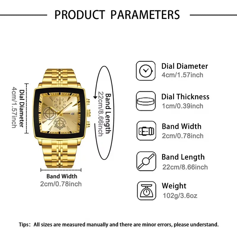 Men's Quartz Stainless Steel Wristwatch