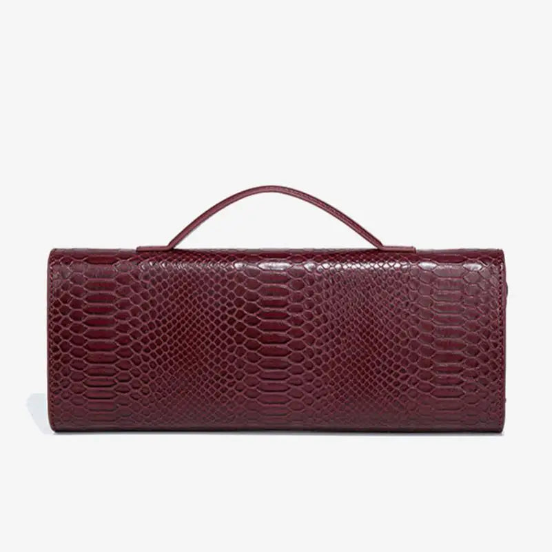 Women's PU Leather Top Handle Long Purse