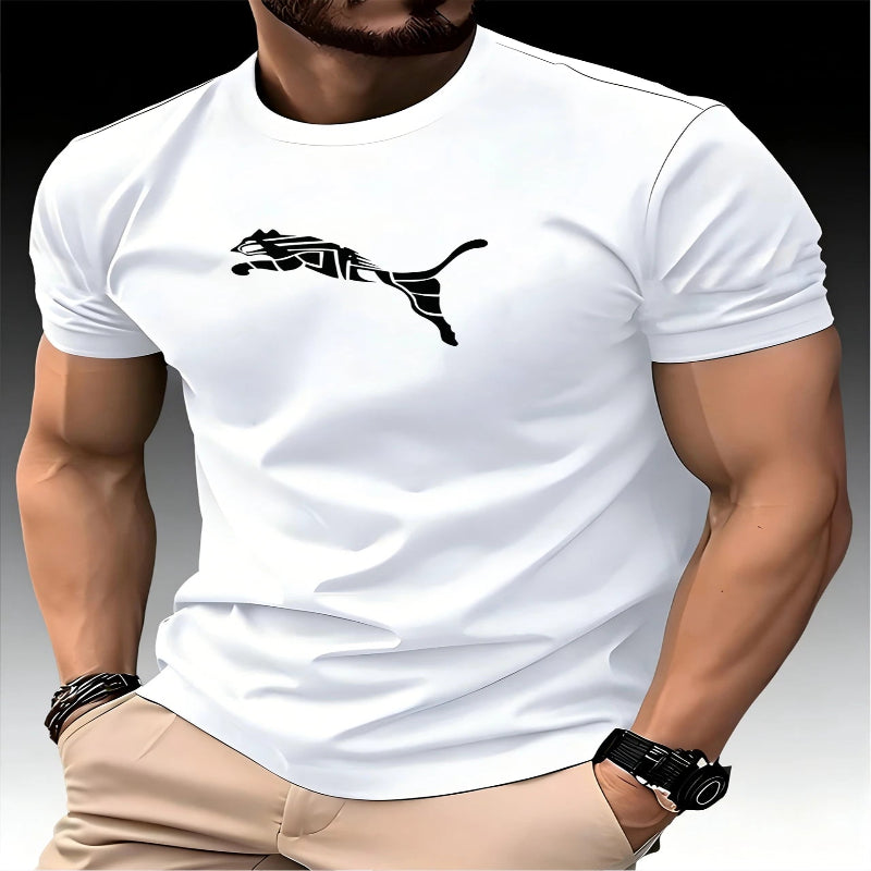 Men's Crewneck Casual Trend High End High Quality T-shirt
