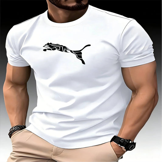 Men's Crewneck Casual Trend High End High Quality T-shirt