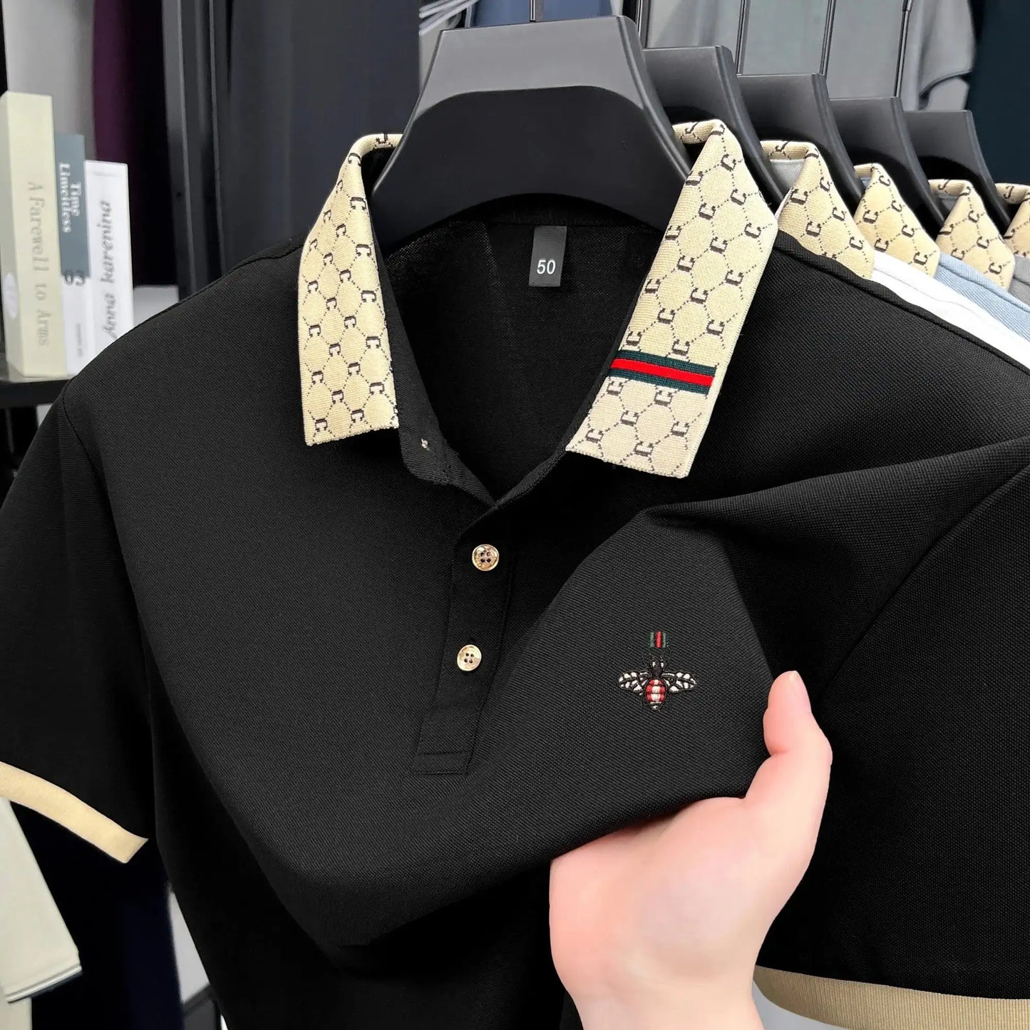 Men's Short Sleeve Fashion Trend Polo Shirt