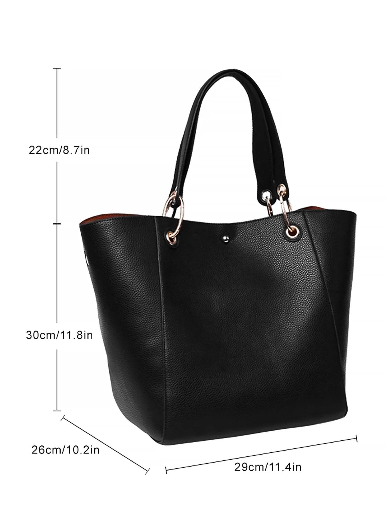 Women Large PU Leather Waterproof Hand Shoulder Bag