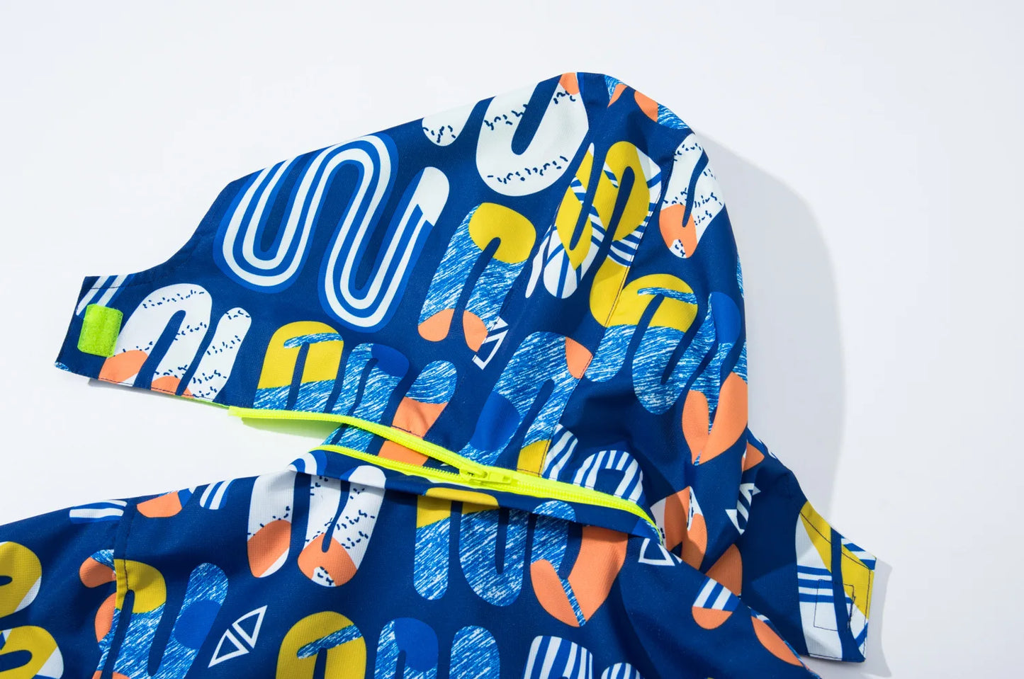 Kids' Waterproof Detachable Hood Mesh Cloth Padded Jacket