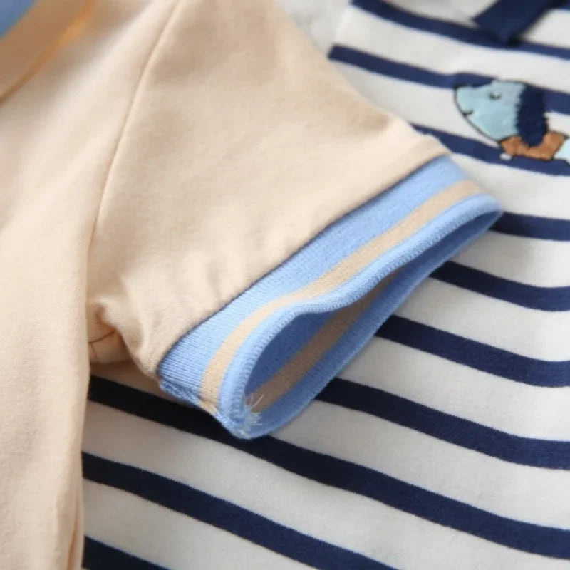 Kids Comfortable Cotton Short Sleeve Polo Shirt