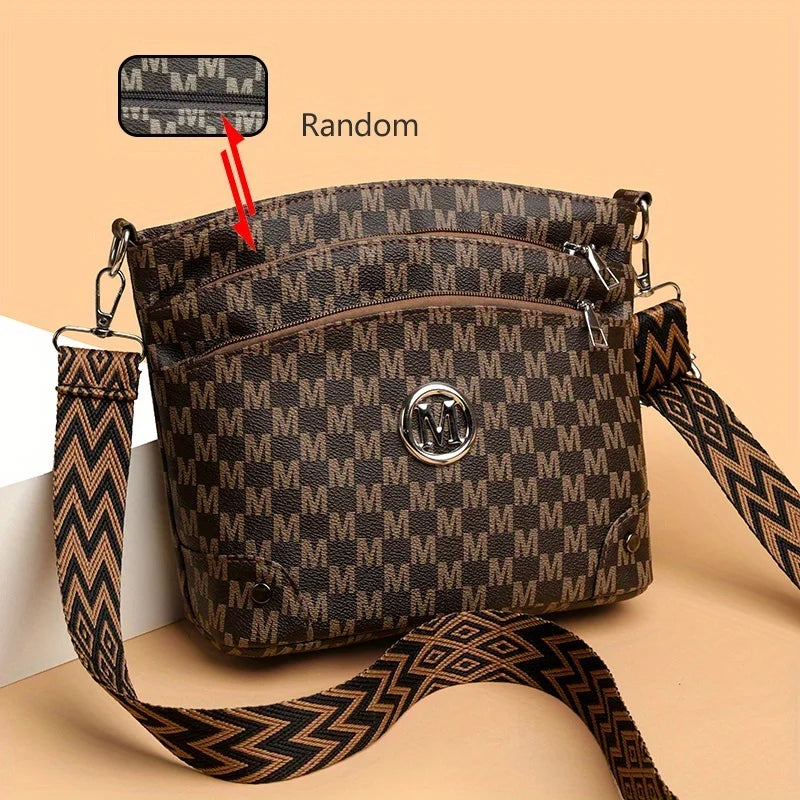 Women's Multi-Pocket Adjustable Shoulder Strap Shoulder Bag