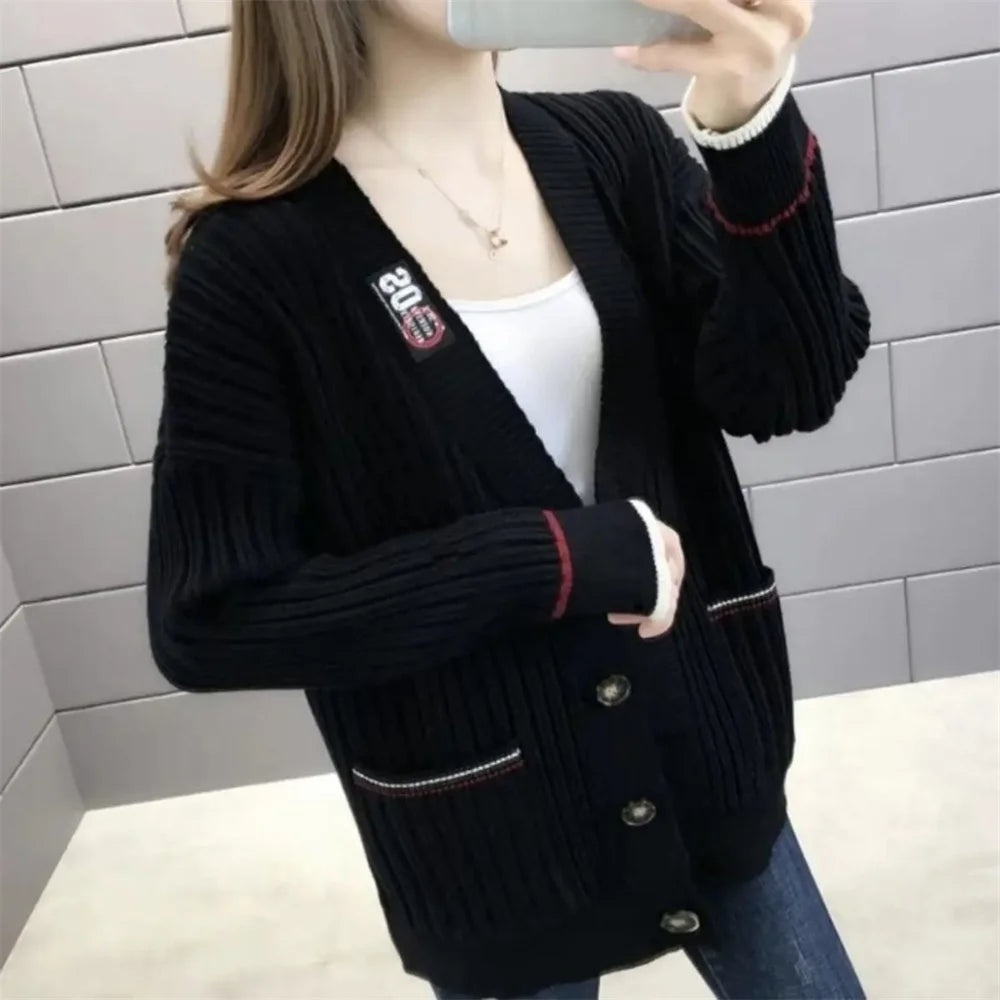 Women's Loose Outer Knitted Cardigan Sweater