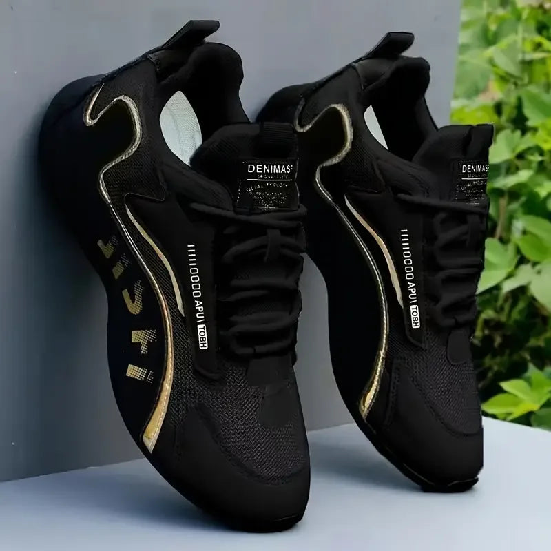 Men's Lightweight Breathable Lace Up Comfortable Sneakers