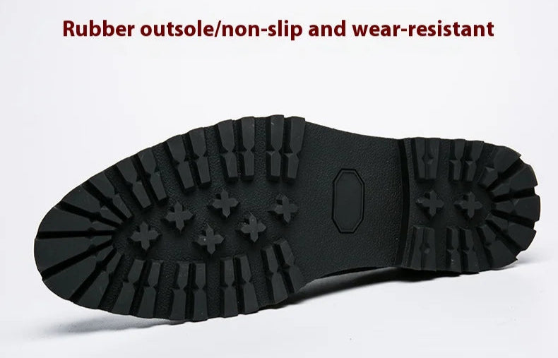 Men's Slip On Bean Crocodile Print Leather Shoes